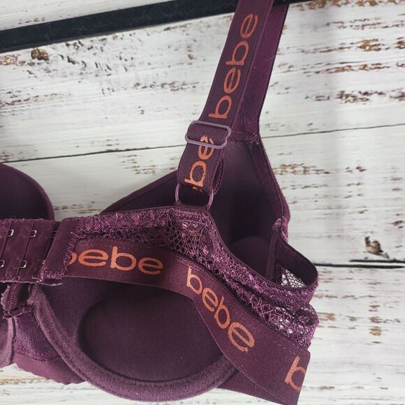 BeBe Bra 34B Womens Underwired Padded Push Up Adjustable Straps - Picture 15 of 16